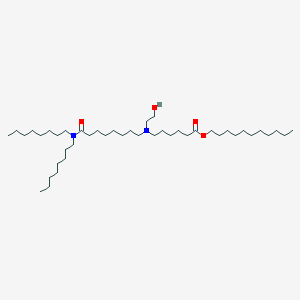 molecular formula C43H86N2O4 B13362457 Undecyl 6-((8-(dioctylamino)-8-oxooctyl)(2-hydroxyethyl)amino)hexanoate 
