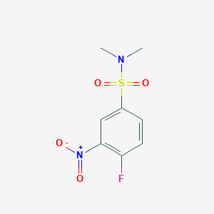 molecular formula C8H9FN2O4S B1336246 4-fluoro-N,N-dimethyl-3-nitrobenzene-1-sulfonamide CAS No. 61324-91-2