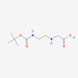molecular formula C9H18N2O4 B1336258 2-[[2-(Boc-amino)ethyl]amino]acetic acid CAS No. 90495-99-1