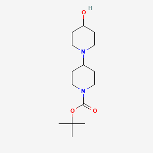 molecular formula C15H28N2O3 B1336259 tert-Butyl 4-hydroxy-[1,4'-bipiperidine]-1'-carboxylate CAS No. 367500-88-7
