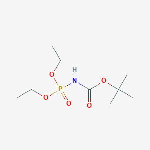 molecular formula C9H20NO5P B1336261 二乙基 N-(叔丁氧羰基)氨基膦酸酯 CAS No. 85232-02-6