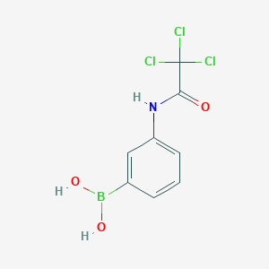 molecular formula C8H7BCl3NO3 B1336263 (3-(2,2,2-Trichloroacetamido)phenyl)boronic acid CAS No. 276669-74-0
