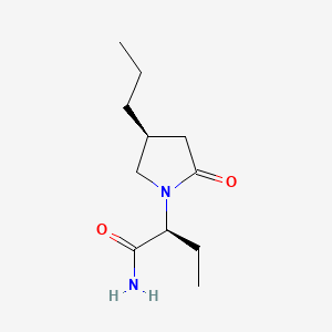 (2S)-2-[(4S)-2-oxo-4-propylpyrrolidin-1-yl]butanamide