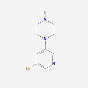 molecular formula C9H12BrN3 B1336269 1-(5-溴吡啶-3-基)哌嗪 CAS No. 412347-30-9