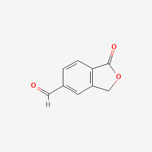 molecular formula C9H6O3 B1336275 1-Oxo-1,3-dihydroisobenzofuran-5-carbaldehyde CAS No. 333333-34-9