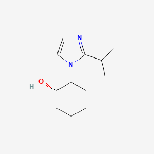 molecular formula C12H20N2O B13362815 (1S)-2-(2-Isopropyl-1H-imidazol-1-yl)cyclohexan-1-ol 