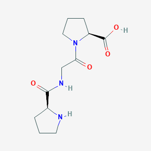 molecular formula C12H19N3O4 B1336288 H-Pro-Gly-Pro-OH CAS No. 7561-51-5