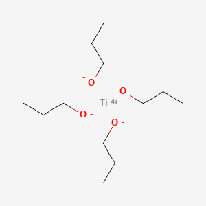 molecular formula C12H28O4Ti B1336289 Titanium tetrapropoxide CAS No. 3087-37-4