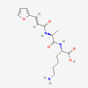 molecular formula C16H23N3O5 B1336295 Furylacryloylalanyllysine CAS No. 76079-03-3