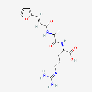 molecular formula C16H23N5O5 B1336298 Furylacryloylalanylarginine CAS No. 76079-06-6