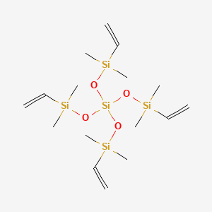 molecular formula C16H36O4Si5 B1336307 四(乙烯基二甲基硅氧基)硅烷 CAS No. 60111-54-8
