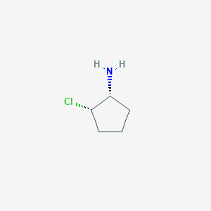 molecular formula C5H10ClN B13363099 Rel-(1R,2S)-2-chlorocyclopentan-1-amine 