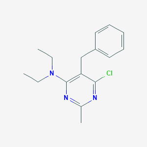 molecular formula C16H20ClN3 B1336323 (5-Benzyl-6-chloro-2-methyl-pyrimidin-4-yl)-diethyl-amine CAS No. 500156-07-0