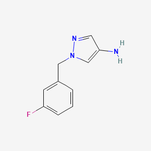 molecular formula C10H10FN3 B1336324 1-(3-Fluoro-benzyl)-1H-pyrazol-4-ylamine CAS No. 956395-22-5