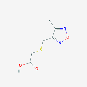 molecular formula C6H8N2O3S B1336326 (4-Methyl-furazan-3-ylmethylsulfanyl)-acetic acid CAS No. 876715-34-3