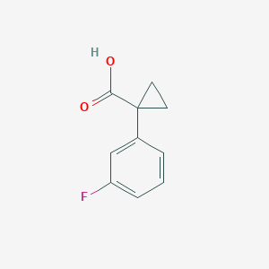 molecular formula C10H9FO2 B1336331 1-(3-Fluorophenyl)cyclopropanecarboxylic acid CAS No. 248588-33-2