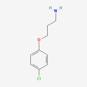 molecular formula C9H12ClNO B1336337 3-(4-Chlorophenoxy)propan-1-amine CAS No. 50911-60-9
