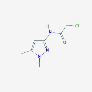 molecular formula C7H10ClN3O B1336345 2-Chloro-N-(1,5-dimethyl-1H-pyrazol-3-yl)-acetamide CAS No. 957510-88-2