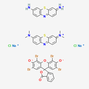 molecular formula C48H34Br4Cl2N6Na2O5S2 B13363508 Azureiieosinate 