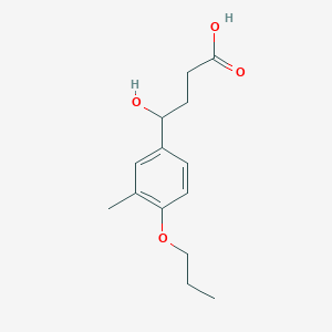molecular formula C14H20O4 B1336355 4-羟基-4-(3-甲基-4-丙氧基苯基)-丁酸 CAS No. 879053-91-5