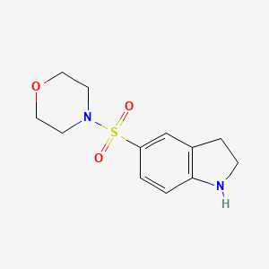 molecular formula C12H16N2O3S B1336358 5-(Morpholin-4-ylsulfonyl)indoline CAS No. 874594-02-2