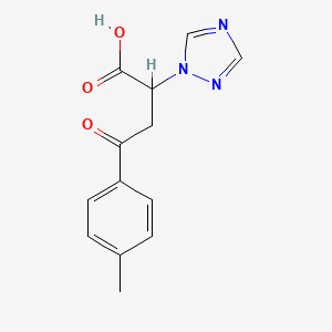 molecular formula C13H13N3O3 B1336367 4-Oxo-4-p-tolyl-2-[1,2,4]triazol-1-yl-butyric acid CAS No. 878625-20-8