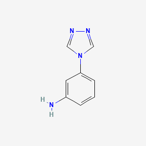 molecular formula C8H8N4 B1336372 3-(4H-1,2,4-triazol-4-yl)aniline CAS No. 252928-92-0