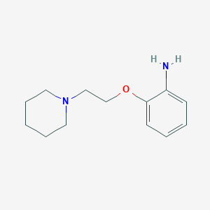 molecular formula C13H20N2O B1336373 2-(2-Piperidin-1-yl-ethoxy)-phenylamine CAS No. 857373-29-6