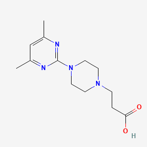 molecular formula C13H20N4O2 B1336374 3-[4-(4,6-Dimethyl-pyrimidin-2-yl)-piperazin-1-yl]-propionic acid CAS No. 883537-94-8