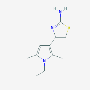 4-(1-Ethyl-2,5-dimethyl-1H-pyrrol-3-yl)-thiazol-2-ylamine