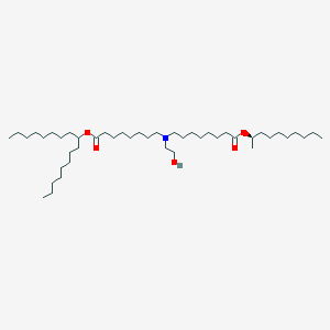 molecular formula C45H89NO5 B13363832 (R)-Decan-2-yl 8-((8-(heptadecan-9-yloxy)-8-oxooctyl)(2-hydroxyethyl)amino)octanoate 