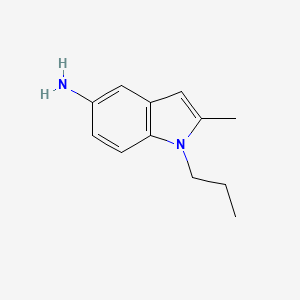 molecular formula C12H16N2 B1336384 2-methyl-1-propyl-1H-indol-5-amine CAS No. 883543-99-5
