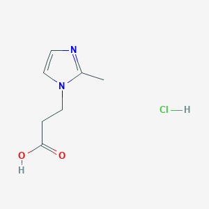 molecular formula C7H11ClN2O2 B1336393 3-(2-methyl-1H-imidazol-1-yl)propanoic acid hydrochloride CAS No. 1052530-15-0