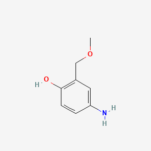 molecular formula C8H11NO2 B13363934 4-Amino-2-(methoxymethyl)phenol CAS No. 29785-47-5