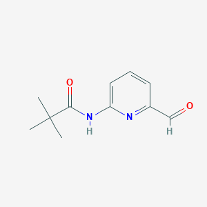 molecular formula C11H14N2O2 B1336399 N-(6-FORMYLPYRIDIN-2-YL)PIVALAMIDE CAS No. 372948-82-8