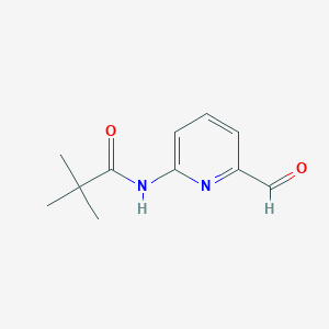 molecular formula C11H14N2O2 B1336399 N-(6-formylpyridin-2-yl)-2,2-dimethylpropanamide CAS No. 372948-82-8