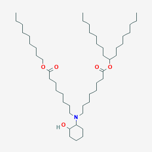 molecular formula C48H93NO5 B13363992 Heptadecan-9-yl 8-((2-hydroxycyclohexyl)(8-(nonyloxy)-8-oxooctyl)amino)octanoate 
