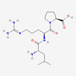 molecular formula C17H32N6O4 B1336404 H-Leu-arg-pro-OH CAS No. 133943-59-6