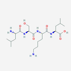molecular formula C21H41N5O6 B1336405 H-Leu-Ser-Lys-Leu-OH 