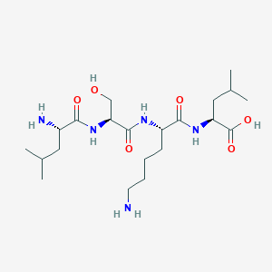 molecular formula C21H41N5O6 B1336405 H-Leu-Ser-Lys-Leu-OH CAS No. 162559-45-7