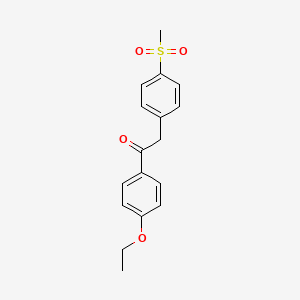 1-(4-Ethoxyphenyl)-2-(4-methylsulfonylphenyl)ethanone
