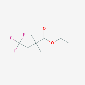 molecular formula C8H13F3O2 B1336421 Ethyl 2,2-dimethyl-4,4,4-trifluorobutyrate CAS No. 885275-92-3