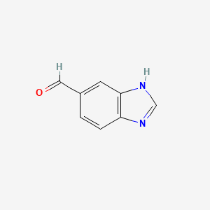 molecular formula C8H6N2O B1336427 1H-Benzimidazole-5-carbaldehyde CAS No. 58442-17-4