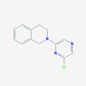 molecular formula C13H12ClN3 B1336456 2-(6-Chloro-2-pyrazinyl)-1,2,3,4-tetrahydroisoquinoline CAS No. 629658-00-0