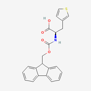 molecular formula C22H19NO4S B1336492 Fmoc-D-3-thienylalanine CAS No. 220497-90-5