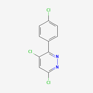 molecular formula C10H5Cl3N2 B1336499 4,6-Dichloro-3-(4-chlorophenyl)pyridazine CAS No. 68240-46-0