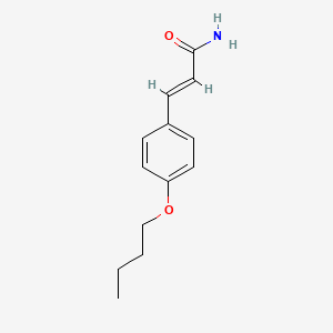 molecular formula C13H17NO2 B13365049 3-(4-Butoxyphenyl)acrylamide 