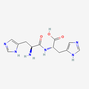 molecular formula C12H16N6O3 B1336511 Histidylhistidine CAS No. 306-14-9