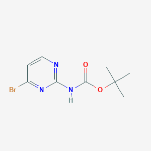molecular formula C9H12BrN3O2 B13365132 tert-Butyl (4-bromopyrimidin-2-yl)carbamate 