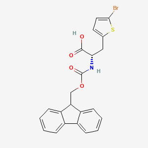 molecular formula C22H18BrNO4S B1336522 Fmoc-L-2-(5-bromothienyl)alanine CAS No. 220497-50-7